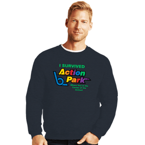 Secret_Shirts Crewneck Sweater, Unisex / Small / Dark Heather Action Park