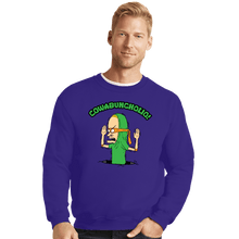 Load image into Gallery viewer, Daily_Deal_Shirts Crewneck Sweater, Unisex / Small / Violet Cowabungholio
