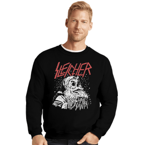 Shirts Crewneck Sweater, Unisex / Small / Black Sleigher