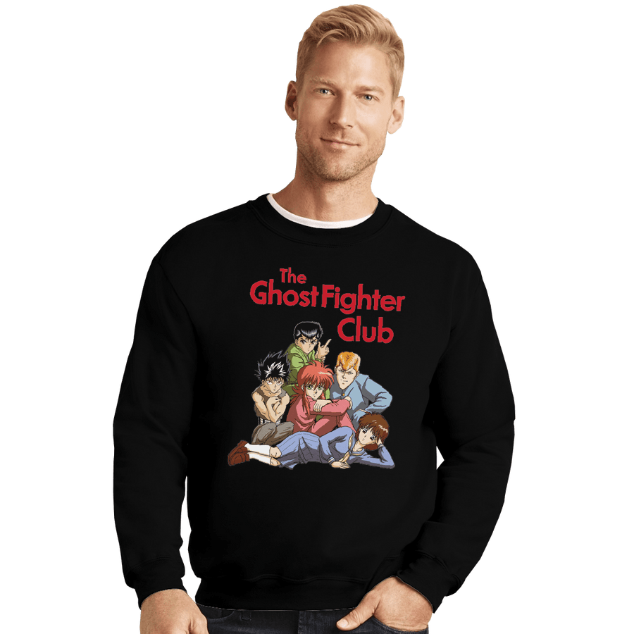 Shirts Crewneck Sweater, Unisex / Small / Black The Ghost Fighter Club