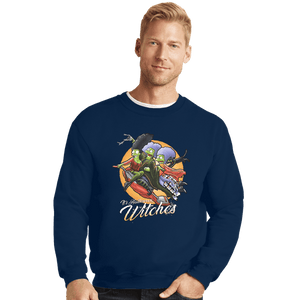 Daily_Deal_Shirts Crewneck Sweater, Unisex / Small / Navy Witches