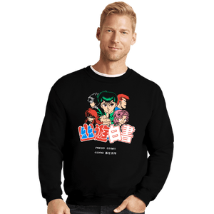 Daily_Deal_Shirts Crewneck Sweater, Unisex / Small / Black Yu Yu Pixels