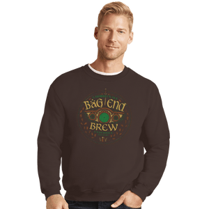 Shirts Crewneck Sweater, Unisex / Small / Dark Chocolate Bag End Brew