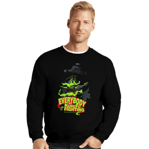 Secret_Shirts Crewneck Sweater, Unisex / Small / Black Little Bit Frightening