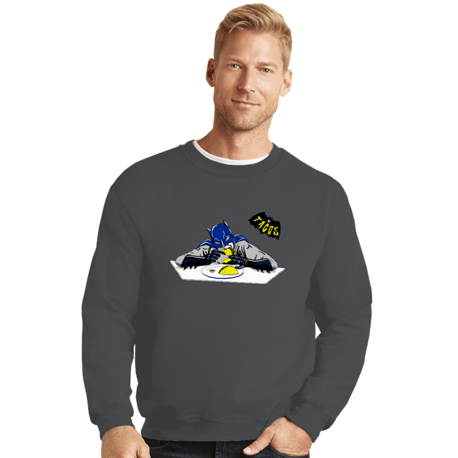 Shirts Crewneck Sweater, Unisex / Small / Charcoal Taco Man