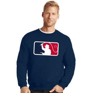Daily_Deal_Shirts Crewneck Sweater, Unisex / Small / Navy Major League Archaeology