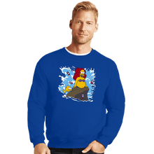 Load image into Gallery viewer, Shirts Crewneck Sweater, Unisex / Small / Royal Blue The Little Beerman
