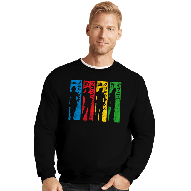 Shirts Crewneck Sweater, Unisex / Small / Black XV