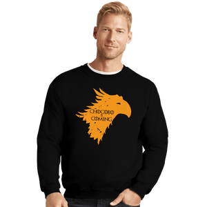 Shirts Crewneck Sweater, Unisex / Small / Black Chocobo Is Coming