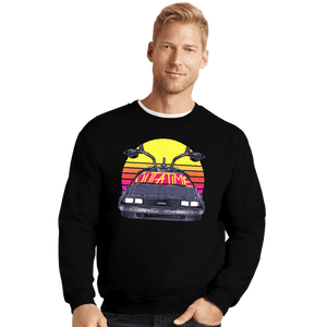 Secret_Shirts Crewneck Sweater, Unisex / Small / Black 80s Outatime