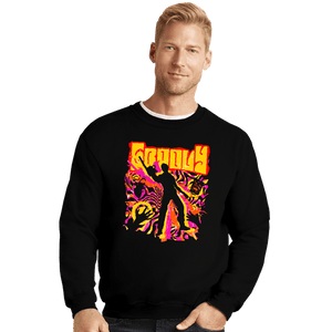 Daily_Deal_Shirts Crewneck Sweater, Unisex / Small / Black Retro Stay Groovy