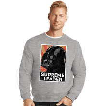 Load image into Gallery viewer, Shirts Crewneck Sweater, Unisex / Small / Sports Grey Supreme Leader
