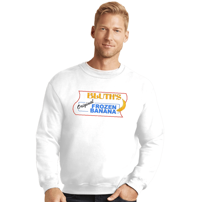 Secret_Shirts Crewneck Sweater, Unisex / Small / White Bluth Bananas