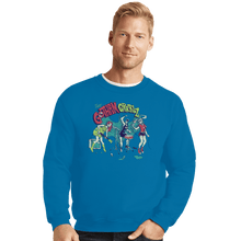 Load image into Gallery viewer, Shirts Crewneck Sweater, Unisex / Small / Sapphire Gotham Grrrlz
