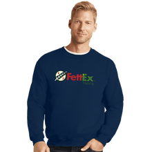 Load image into Gallery viewer, Daily_Deal_Shirts Crewneck Sweater, Unisex / Small / Navy Fettex
