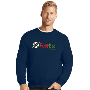 Daily_Deal_Shirts Crewneck Sweater, Unisex / Small / Navy Fettex