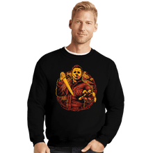 Load image into Gallery viewer, Daily_Deal_Shirts Crewneck Sweater, Unisex / Small / Black The Haddonfield Slasher
