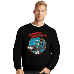Daily_Deal_Shirts Crewneck Sweater, Unisex / Small / Black Monday Feelings!