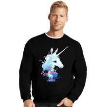 Load image into Gallery viewer, Daily_Deal_Shirts Crewneck Sweater, Unisex / Small / Black The Last Unicorn
