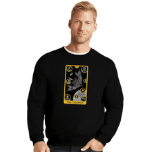 Load image into Gallery viewer, Shirts Crewneck Sweater, Unisex / Small / Black The Chariot Tarot
