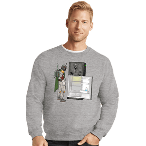 Daily_Deal_Shirts Crewneck Sweater, Unisex / Small / Sports Grey Boba Fridge