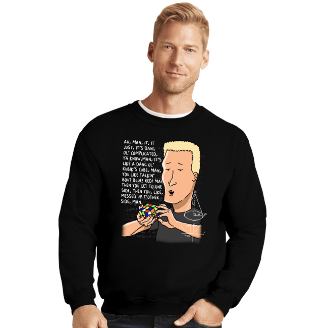 Daily_Deal_Shirts Crewneck Sweater, Unisex / Small / Black Dang Ol' Life