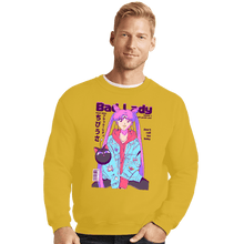 Load image into Gallery viewer, Daily_Deal_Shirts Crewneck Sweater, Unisex / Small / Gold Bad Lady
