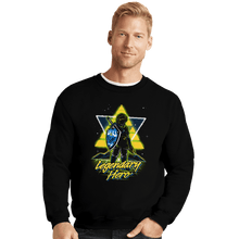 Load image into Gallery viewer, Shirts Crewneck Sweater, Unisex / Small / Black Retro Legendary Hero
