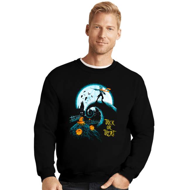 Secret_Shirts Crewneck Sweater, Unisex / Small / Black Wizardry Night