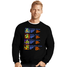 Load image into Gallery viewer, Secret_Shirts Crewneck Sweater, Unisex / Small / Black TMNT Profiles
