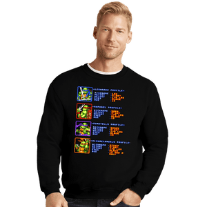 Secret_Shirts Crewneck Sweater, Unisex / Small / Black TMNT Profiles
