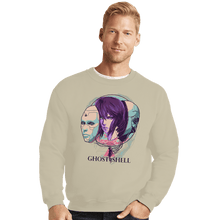 Load image into Gallery viewer, Daily_Deal_Shirts Crewneck Sweater, Unisex / Small / Sand Ghost In The Shell
