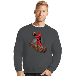 Daily_Deal_Shirts Crewneck Sweater, Unisex / Small / Charcoal The Tacos King
