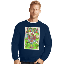 Load image into Gallery viewer, Shirts Crewneck Sweater, Unisex / Small / Navy The Mushroom Kingdom
