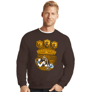 Secret_Shirts Crewneck Sweater, Unisex / Small / Dark Chocolate Goldilocks
