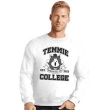 Load image into Gallery viewer, Shirts Crewneck Sweater, Unisex / Small / White Temmie College
