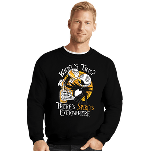 Daily_Deal_Shirts Crewneck Sweater, Unisex / Small / Black Spirits Everywhere