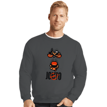 Load image into Gallery viewer, Shirts Crewneck Sweater, Unisex / Small / Charcoal Neo Johto
