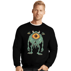Daily_Deal_Shirts Crewneck Sweater, Unisex / Small / Black Cthulhu Inc
