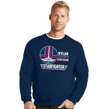 Load image into Gallery viewer, Secret_Shirts Crewneck Sweater, Unisex / Small / Navy The Starfighter
