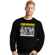 Load image into Gallery viewer, Daily_Deal_Shirts Crewneck Sweater, Unisex / Small / Black Unknowns
