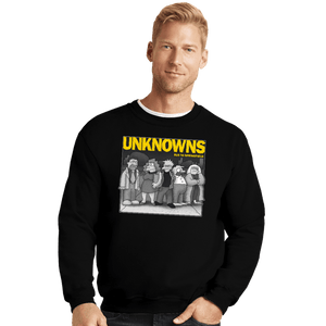 Daily_Deal_Shirts Crewneck Sweater, Unisex / Small / Black Unknowns