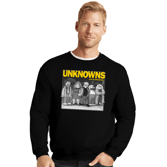 Daily_Deal_Shirts Crewneck Sweater, Unisex / Small / Black Unknowns