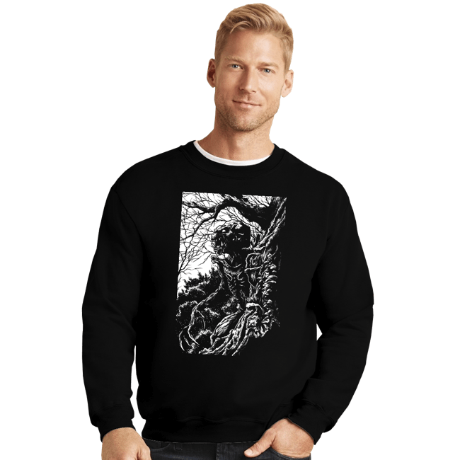 Shirts Crewneck Sweater, Unisex / Small / Black PumpkinHead