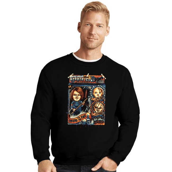 Shirts Crewneck Sweater, Unisex / Small / Black Friend Til The End Bobblehead