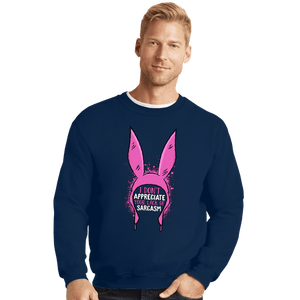 Secret_Shirts Crewneck Sweater, Unisex / Small / Navy Lacking