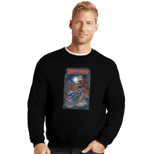 Shirts Crewneck Sweater, Unisex / Small / Black Garth Vader