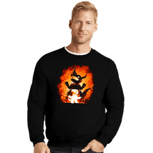 Load image into Gallery viewer, Daily_Deal_Shirts Crewneck Sweater, Unisex / Small / Black Fire Evolution
