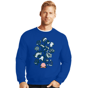 Shirts Crewneck Sweater, Unisex / Small / Royal Blue Hat Rack