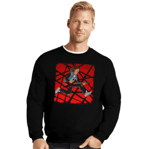 Daily_Deal_Shirts Crewneck Sweater, Unisex / Small / Black Eddie The Freak
